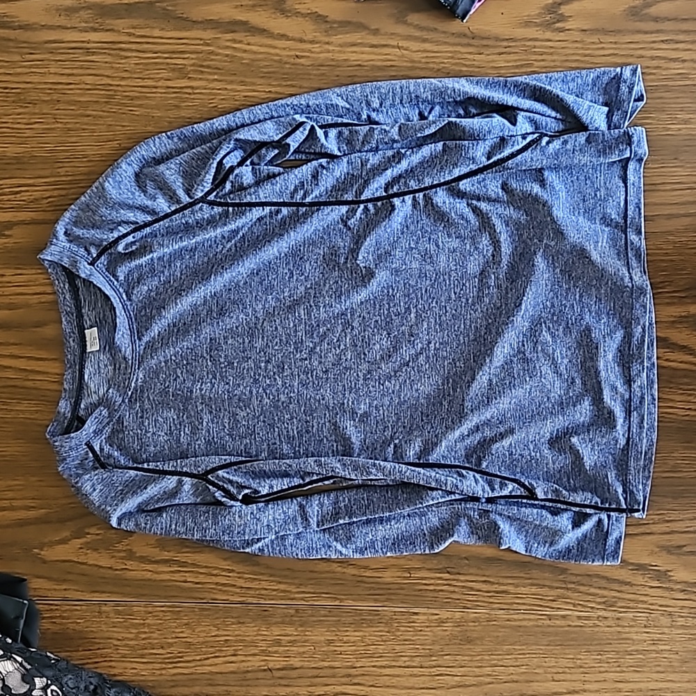 Blue Compress Long Sleeve Top Med
